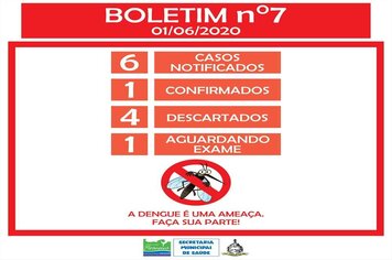 Foto - BOLETINS INFORMATIVOS DENGUE